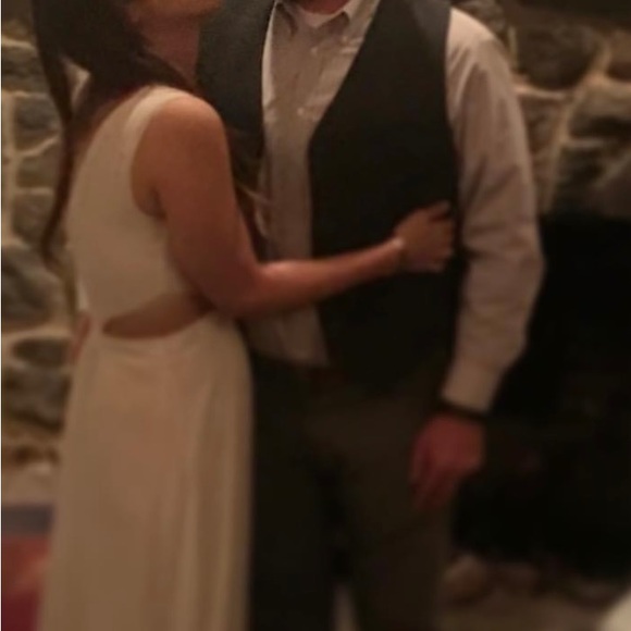 Worn ONCE - ADOS Gray wool front vest Size 46” - Picture 6 of 6